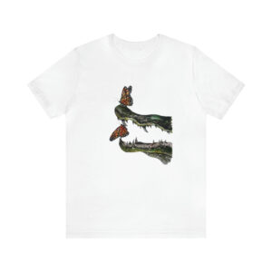 Gator & Butterflies Unisex Jersey Short Sleeve Tee-Shirt