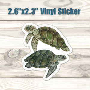 Two Turtles Sticker
